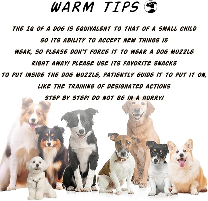 Dog Muzzle, Mesh Soft Muzzle for Small Medium Large Sized Dogs, Breathable Adjustable Puppy Muzzles for Scavenging Biting Licking and Chewing, Allows Panting and Drinking (Reflective Mesh, S)-PurrikoPets