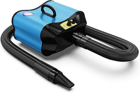 Flying Pig Double Motor High Performance Dog Pet Grooming Dryer (Teal Blue)-PurrikoPets