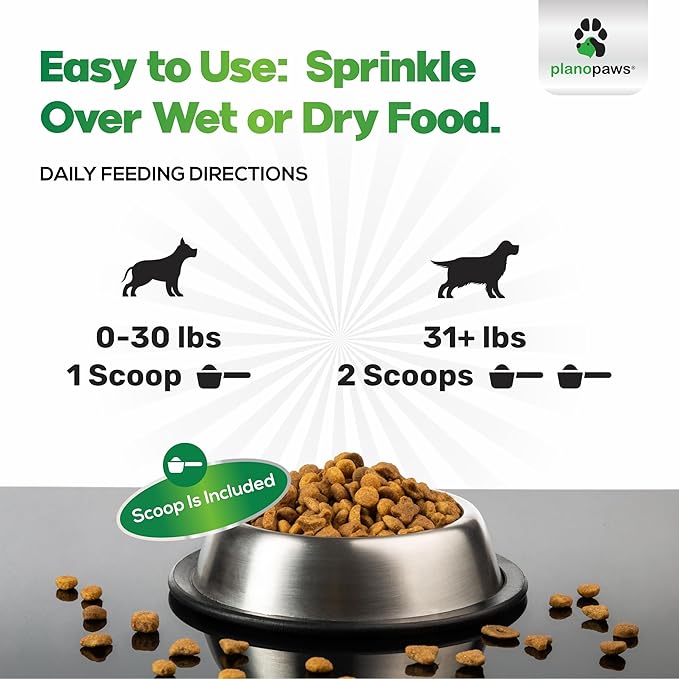 Dog Teeth Cleaning Powder - Plaque and Tartar Remover - Dental Powder with Bactase PET - Breath Freshener for Overall Dental Care - Supports Mouth, Teeth, and Gum Health for All Ages and Sizes-PurrikoPets