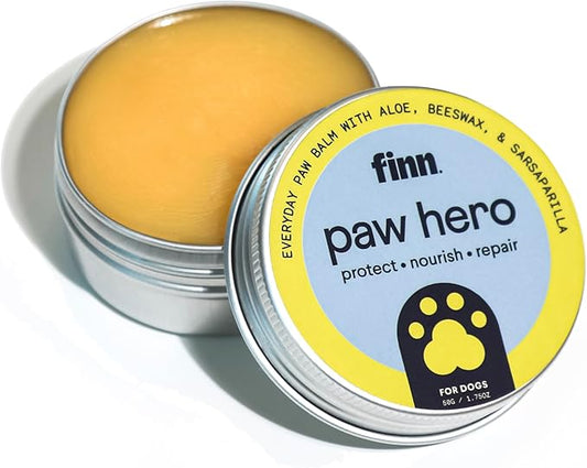 Finn Paw Hero | Natural Revitalizing Dog Paw Balm | Protect, Nourish & Repair from Wear, Damage & Dryness - 1.75 oz-PurrikoPets