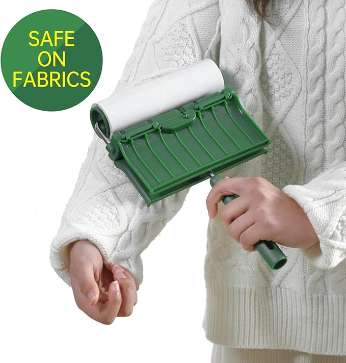 Fedicelly Large Lint Rollers Pet Hair Extra Sticky Furniture,Cat Dog Hair Remover Laundry Clothes Carpet,6.3 inches Wider with 320 Sheets Giant Lint Remover Brush for Couch-PurrikoPets