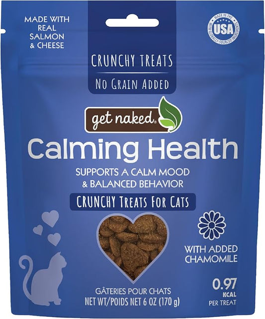 Get Naked Cat Calming Treats Salmon & Cheese Flavor, Crunchy, Calming Health, 6-oz Bag-PurrikoPets