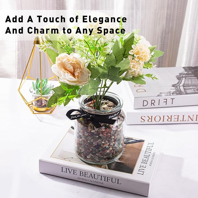 3 Lb Crystal Chips Bulk Tumbled Crushed Quartz Stones, 7 Chakra Crystal Quartz Rocks Healing Stones Pebbles for Vases Filler, Aquarium Gravel Rocks, Succulent Plants Decor-PurrikoPets