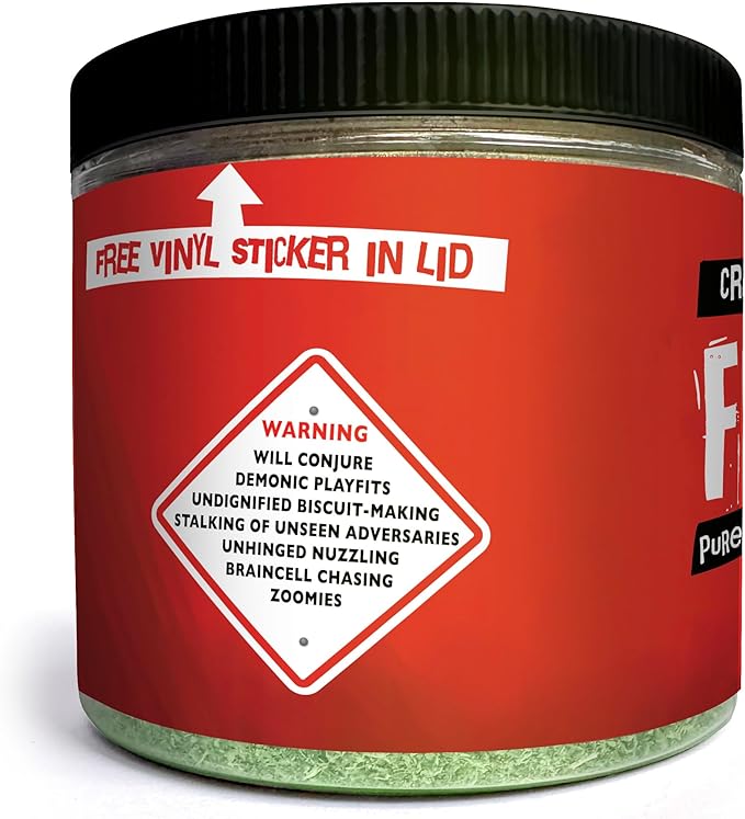Fiend Catnip Safety-Cut 100% Pure Potent Fine Cat Nip for Cats & Kittens – Ultra Potent, North American – 1 Cup (34.5g) Canister – Go Ahead, Create a Monster!-PurrikoPets