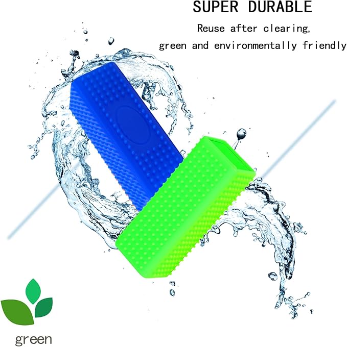 2pcs Pet Dog Cat Hair Remover, Pet Hair Removal Tool, Hollow Cleaner Brush for car，Interior, Furniture, Sofa-PurrikoPets