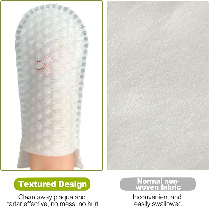 DR.EASY Breath Freshener Dental Finger Wipes 320ct for Dog & Cat, Help Wipe Away Plaque &Tartar, No Added Harsh Chemicals No Brush Formula-PurrikoPets