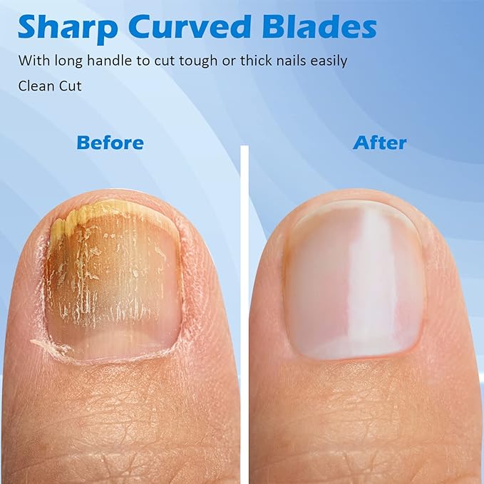 GLAMFIELDS 3pcs Nail Clippers Set, Black Stainless Steel Slanted Edge Nail Clipper & Fingernail & Thick Toenail Trimmer for Men and Women-PurrikoPets