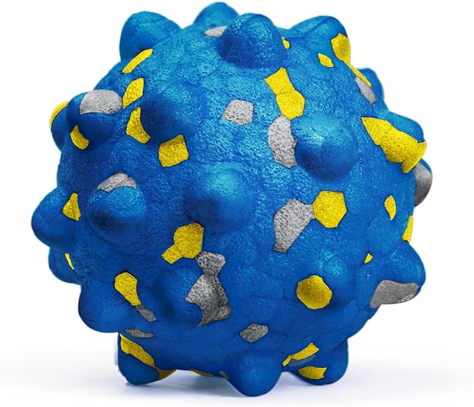 2.36'' Dog Balls for Dogs Aggressive Chewers Indestructible Tennis Durable Bouncy Interactive Dog Toy Balls for Fetch Game Floating Training(Blue Medium)-PurrikoPets