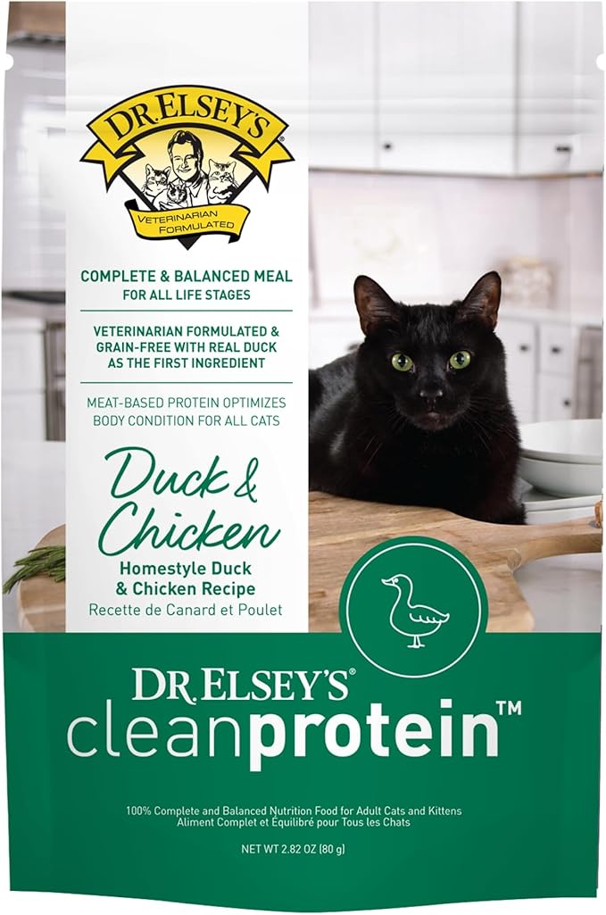 Dr. Elsey's® cleanprotein® Duck & Chicken Homestyle Recipe All-Meat Pouch (Pack of 12)-PurrikoPets