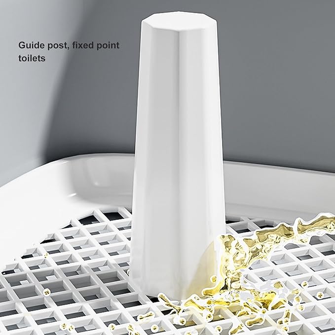 Fabater Dog Potty Toilet Training Tray, Portable Multifunctional Mesh Puppy Training Toilet Pad Holder with Bafflel for Small Dogs Puppies (Gray)-PurrikoPets