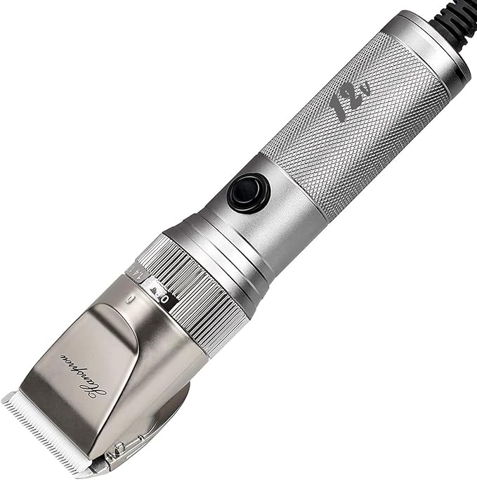 Dog Grooming Clippers High Power Dog Clipper for Thick Heavy Coats Low Noise Plug-in Pet Trimmer Pet Professional Grooming Clippers with Guard Combs Brush for Dogs Cats and Other Animals-PurrikoPets