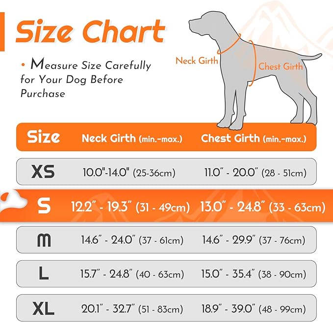 Eagloo Dog Harness Small Sized Dog, No Pull Service Vest with Reflective Strips and Control Handle, Adjustable and Comfortable for Easy Walking, No Choke Pet Harness with 2 Metal Rings, Orange, S-PurrikoPets