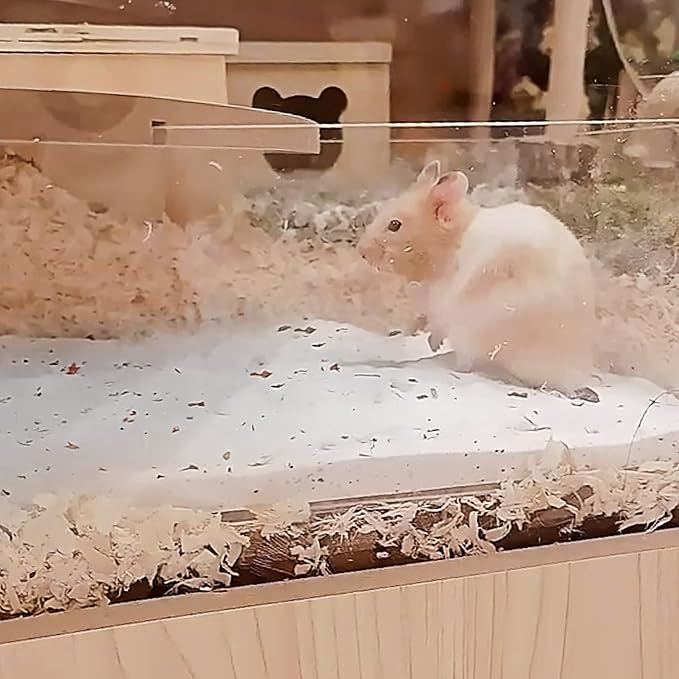 DR.DUDU Hamster Bath Sand, 2.8lb Dust Free Desert Sand or Potty Litter Sand for Hamster Chinchillas Gerbil Syrian Mice Small Animals (White, Flower Smell)-PurrikoPets