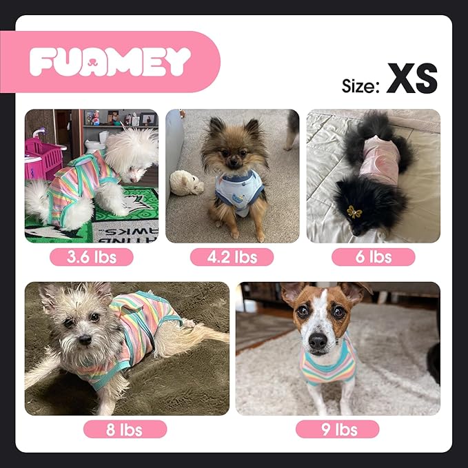 FUAMEY Dog Recovery Suit Male,Dogs Surgery Neuter Suits Puppy Spay Shirts for Female Protect Dog's Skin Anti Licking Abdominal Wounds Doggie Onesie Pet Bodysuit Alternative to Cone Grey Camouflage XS-PurrikoPets