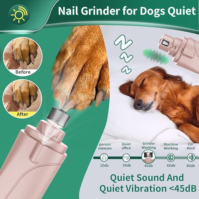 2 in 1 Cat Nail Clippers & Dog Nail Clippers Trimmers for Large Medium Small Dogs Cats Claw Trimmer Quick Sensor and Safety Guard USB Rechargeable with 2 LED Lights Dogs Nail Trimmer-PurrikoPets