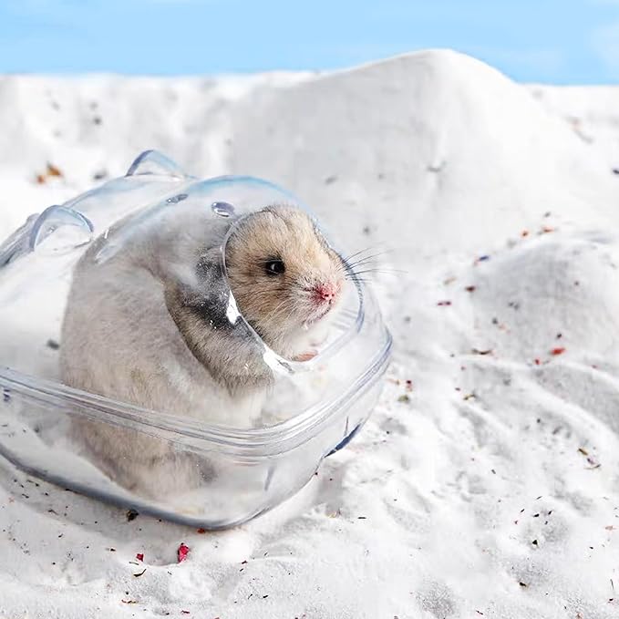 DR.DUDU Hamster Bath Sand, 6.6lb Dust Free Desert Sand or Potty Litter Sand for Hamster Chinchillas Gerbil Syrian Mice Small Animals (White, Flower Smell)-PurrikoPets