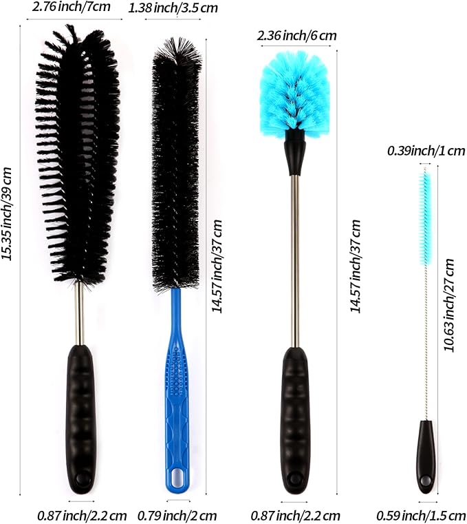 11 in 1 Fish Tank Aquarium Cleaning Brush Kit,Aquarium brushSutiable for Acrylic Fish Tank, and Plastic Fish Tank,Glass Fish Tank,Non Rusting,Fish Tank Cleaning Tools-PurrikoPets