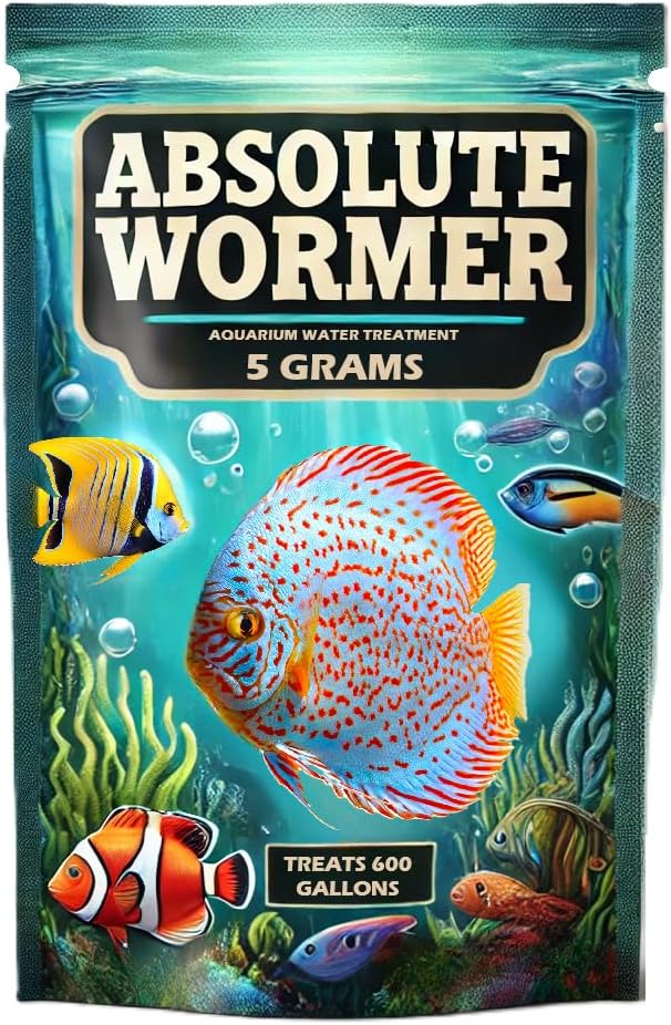 Freshwater and Saltwater Fish Powder Medication. with parasites and Flukes. (5G - Treats 600 GALLONS)-PurrikoPets