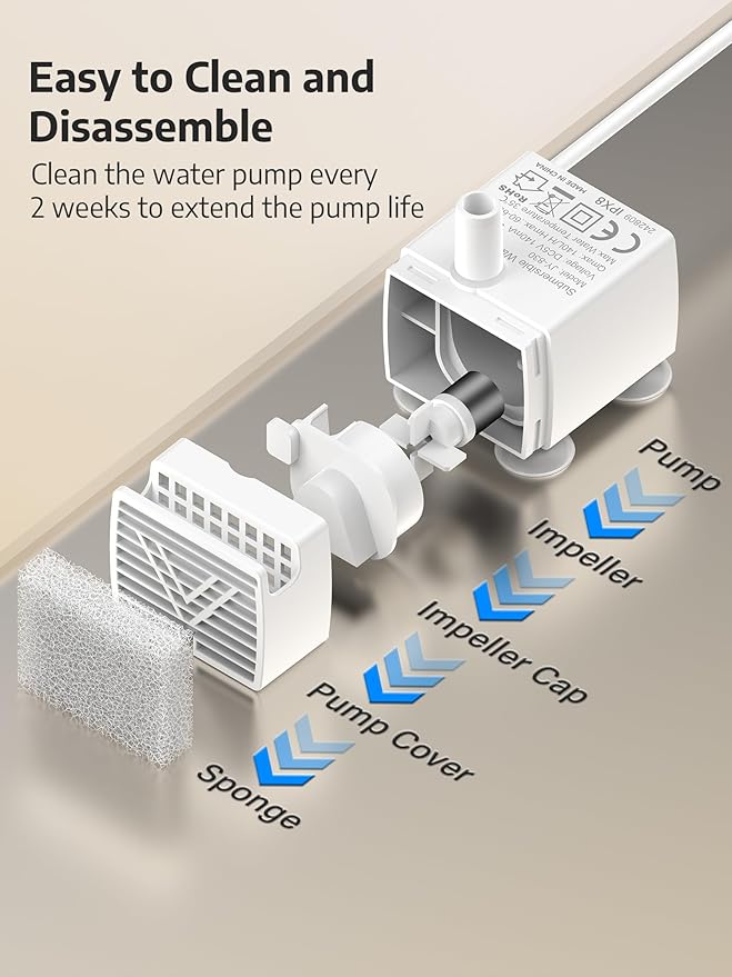 3.4Gal Dog Water Fountain for Large Dogs, Extra Large Stainless Steel Pet Water Fountain, Round Dog Water Bowl Dispenser with Metal Handle, Water Level Window for Multi Pet Home(Water Pump)-PurrikoPets