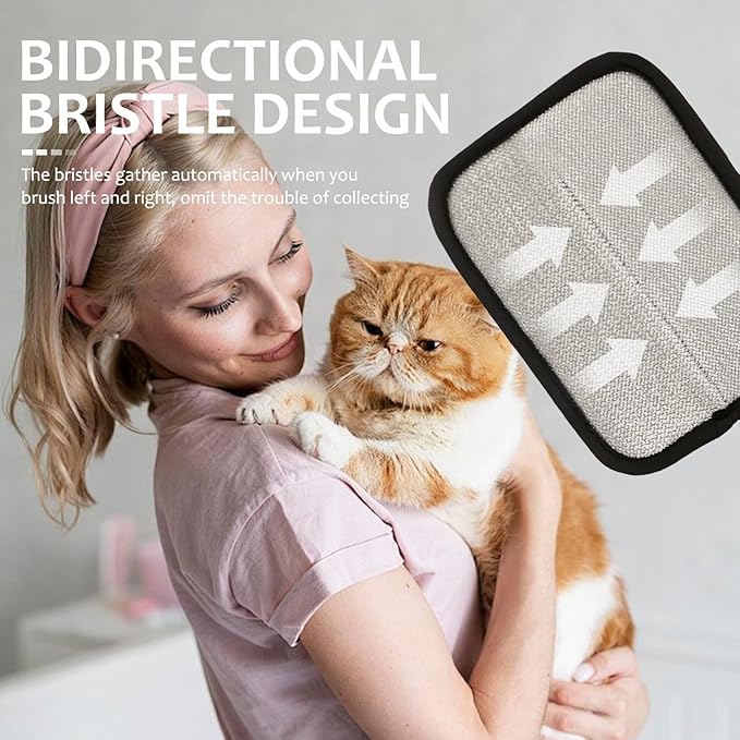 6 Pcs Pet Hair Removal Glove, Electrostatic Pet Hair Remover Gloves, Reusable Cat & Dog Hair Cleaning Gloves, Suitable for Couch, Furniture, Blankets, Curtain, Car Seat-PurrikoPets