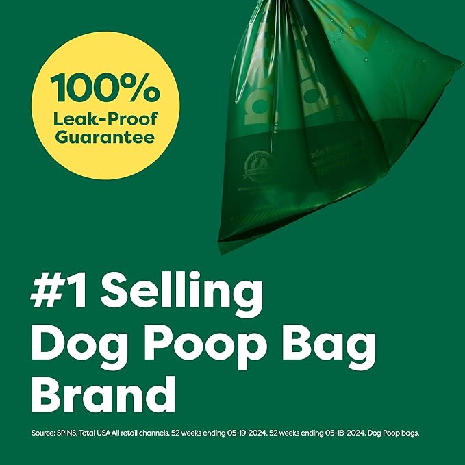 Earth Rated Dog Poop Bags Value Pack, Leak-Proof and Extra-Thick Pet Waste Bag for Big and Small Dogs, Refill Rolls, Unscented, 600 Count-PurrikoPets