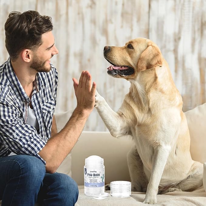 Dog Paw Balm, Moisturizer & Protection for Cracked Dry & Damaged Paws, Nose & Elbows Natural Lick Safe Dog Nose Balm-PurrikoPets