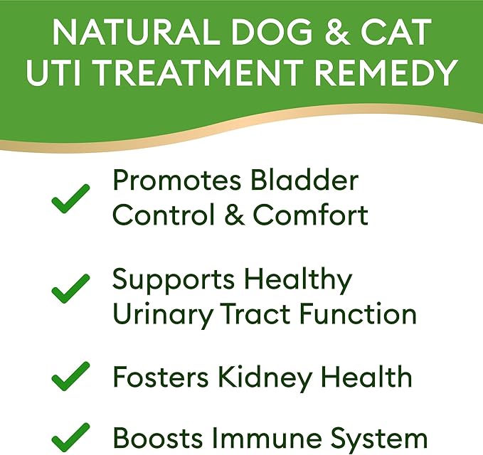 Dog UTI Treatment & Cat Urinary Tract Infection Treatment, Natural Herbal Liquid UTI Medicine, Organically Grown Cranberry Extract, Supports Urinary and Digestive Health, 2 fl oz, Made in USA-PurrikoPets