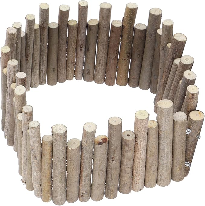 Ejoyous Hamster Wooden Bridge, Wood Ladder Hamster Fence Hideout Cage Bedding Climbing Toys for Syrian Hamsters Gerbil Small Animals (40CM Fence)-PurrikoPets