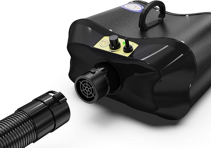 Flying Pig Double Motor High Performance Dog Pet Grooming Dryer (Black)-PurrikoPets