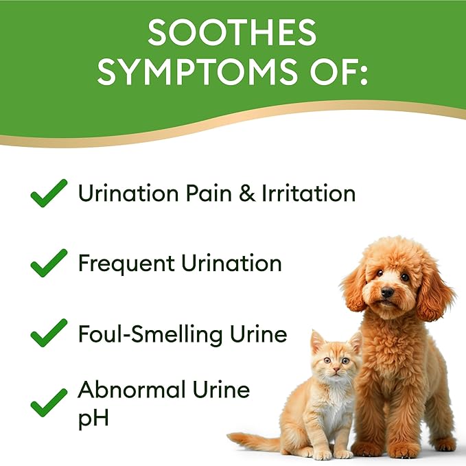 Dog UTI Treatment & Cat Urinary Tract Infection Treatment, Natural Herbal Liquid UTI Medicine, Organically Grown Cranberry Extract, Supports Urinary and Digestive Health, 2 fl oz, Made in USA-PurrikoPets