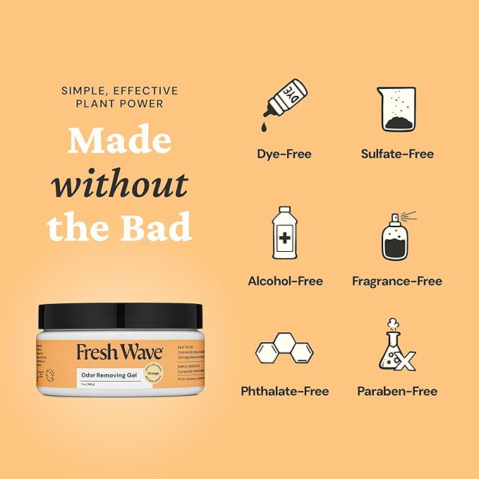 Fresh Wave Orange Odor Removing Gel, 7 oz., Pack of 3-PurrikoPets
