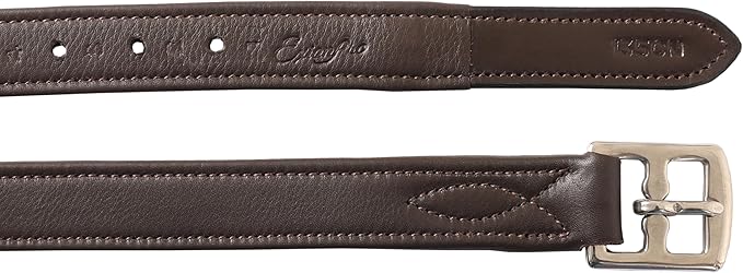 Exion FlexiStrong Stirrup Leathers for English Saddle | Ultra-Soft Cow Calfskin with Nylon Core | 1” Wide Stirrup Leathers for Daily Use | Sizes 48" to 62" | Black, Brown-PurrikoPets