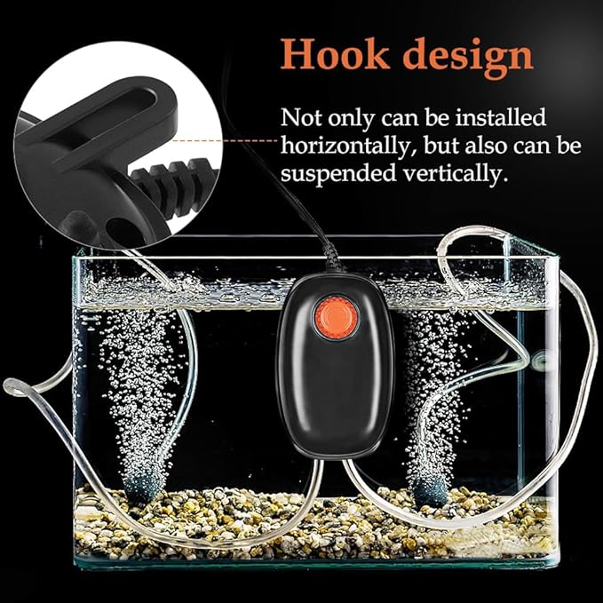 FEDOUR 4W/5W/8W Aquarium Corded Electric Air Pump, 96GPH/160GPH/256GPH Dual Outlets 4 Outlets Oxygen Pump, Ultra Quiet Aquarium Bubbler for up to 300 Gallon Fish and Turtle Tank-PurrikoPets