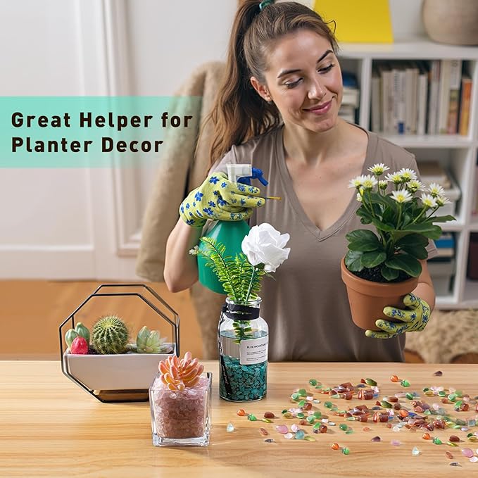 3 Lb Cat Eye Stones Aquarium Gravel Rocks for Fish Tank, Fish Tank Rocks Gravel Betta Fish Colorful Marbles for Vases Filler, Garden and Fish Tank Decoration-PurrikoPets