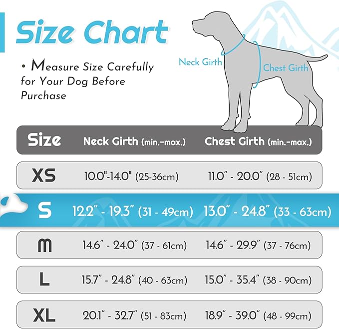 Eagloo Dog Harness Small Sized Dog, No Pull Service Vest with Reflective Strips and Control Handle, Adjustable and Comfortable for Easy Walking, No Choke Pet Harness with 2 Metal Rings, Sky Blue, S-PurrikoPets