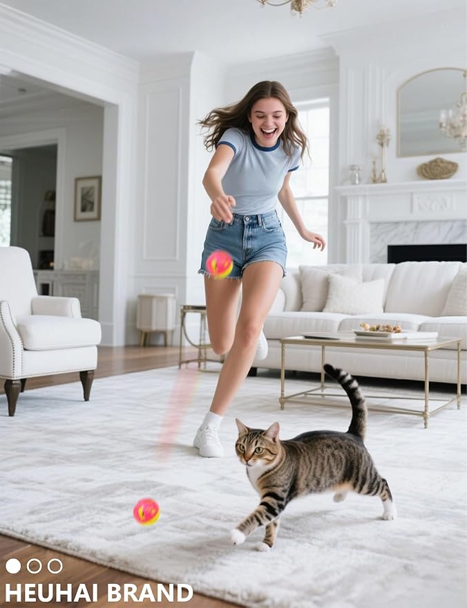 6-Pack Cat Toys for Cats and Kittens, Silly Leap (1.5'', Economy Cat Toy Set)-PurrikoPets