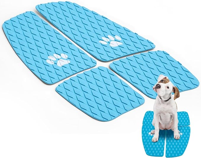 Dog Traction Pad Dog Paddle Board Kayak Accessories 21.2 x 15.3 Inch Non Slip Deck Grip Mat Surfboard Traction Good Grip EVA Foams for SUP Skimboard Paddleboard Surfboard-PurrikoPets