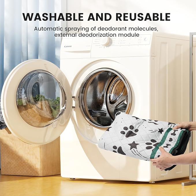 Gardner Pet Washable Dog Pee Pads, 72'' x 72'' Non Slip Dog Mats with Great Urine Absorption, Reusable Puppy Pee Pads for Potty Training - 1 Pack-PurrikoPets