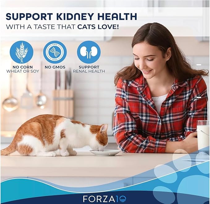 Forza10 Kidney Care Cat Food – Renal Support Wet Cat Food with Lamb, 3.5 oz Cans, 4 Pack – Vet Formulated, Made in Italy-PurrikoPets