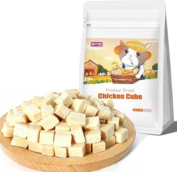 Freeze Dried Chicken Cat & Dog Treats –15OZ Chicken Meat - High Protein, Bite-Sized, Training Treats Snacks-PurrikoPets
