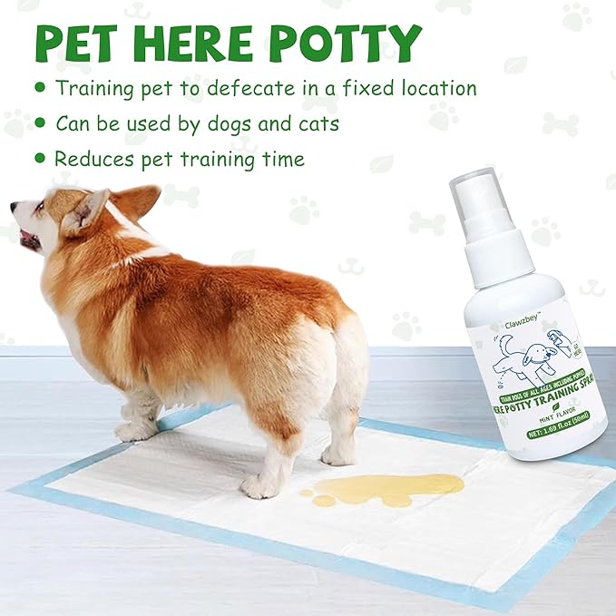 Dog Potty Spray Set, No-Go Spray & Potty Training Spray, Puppy Essentials, Stops Urination & Marking, Indoor and Outdoor Use (1.69 fl oz)-PurrikoPets