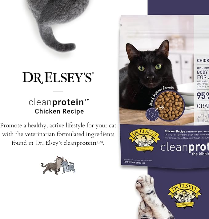 Dr. Elsey's cleanprotein Chicken Cat Kibble 6.6 lb. Bag-PurrikoPets