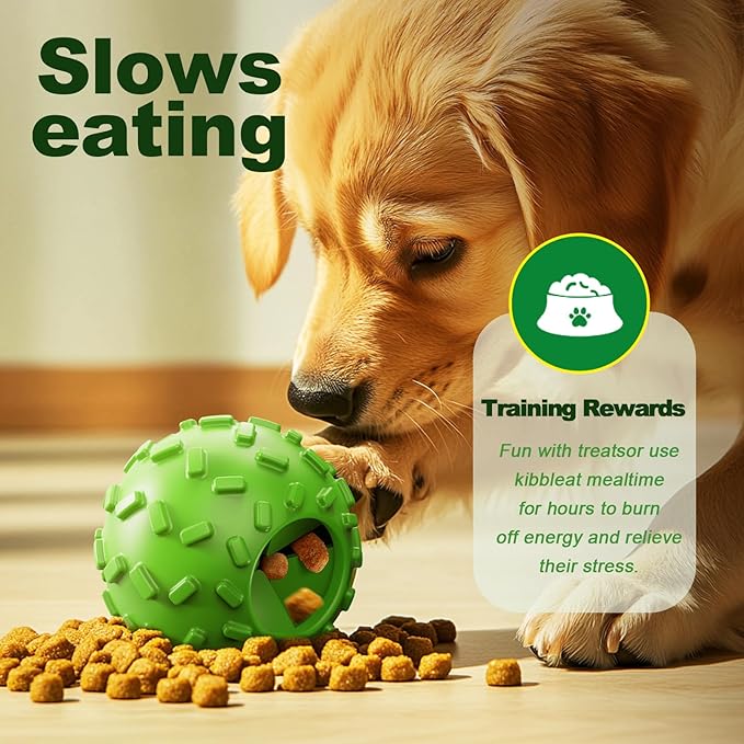 Dog Puzzle Toy 2 Pack – Cognitive Dog Treat Toy,Interactive Dog Toys for Treat Dispensing, Slow Feeder for Mental Stimulation & Anxiety Relief, Puppy Training Toy, Natural Rubber-PurrikoPets