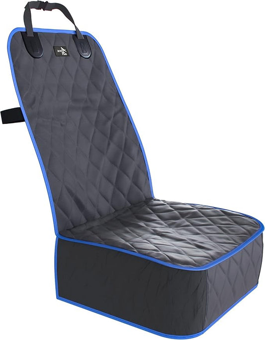 Active Pets Dog Car Seat Cover, Waterproof Front Seat Protector for SUV Truck Sedan, Pet Safety Travel Comfort System with Universal Fit, Blue-PurrikoPets