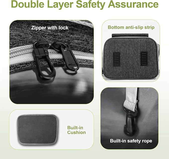 Expandable Cat Backpack,Cat Bubble Backpack Carrier for Carrying Cats, Pets and Small Dogs,Airline-Approved,Designed for Travel, Hiking, Walking,Car （Black-PurrikoPets