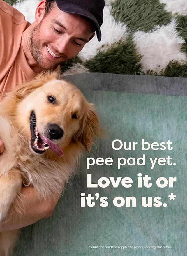 Earth Rated Max Absorbency Puppy Pee Pads for Dogs Absorbs 2X Faster & 2X More, Leak-Proof Odor-Free Potty Training Wee Wee Pad, Unscented, XL, 28” x 34”, 40 Count-PurrikoPets