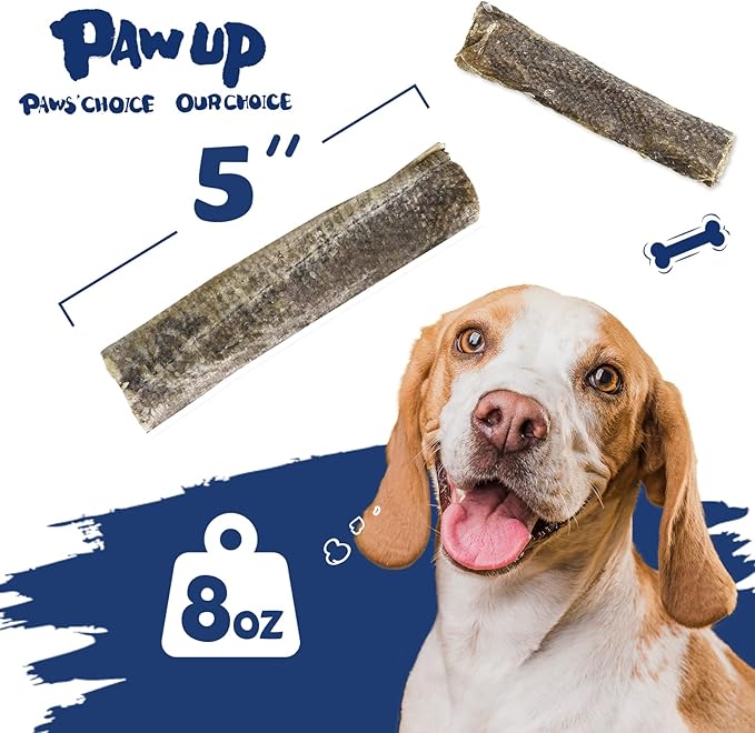 Dog Treats, Cod Skins Dog Treat with Taurine, One-Ingredient Grain-Free Chew Fish Skin Rolls Rich in Omega3, 8 oz-PurrikoPets