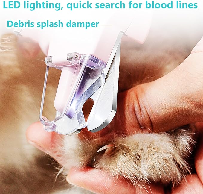 2 In 1 Pet Nail Clipper and Grinder, Professional Electric Rechargeable Pet Nail Fast Trimmer, Painless, Claw Care Grooming, Smoothing, Silent - Shockproof, For Small, Large Dogs & Cats, upgraded-PurrikoPets