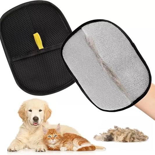 2Pcs Pet Hair Removal Gloves，Efficient Pet Grooming Gloves,Reusable Pet Hair Glove，Reusable Double Sided for Couch, Furniture,Carpet-PurrikoPets