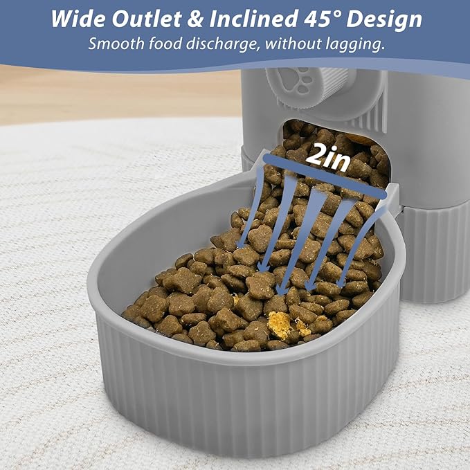 Fhiny Rabbit Food Dispenser, 40oz Large Capacity Hanging Gravity Bunny Feeder for Cage Automatic Guinea Pig Feeding Bowls Pet Food Storage for Bunny Guinea Pig Chinchilla Ferret Cat Puppy-PurrikoPets